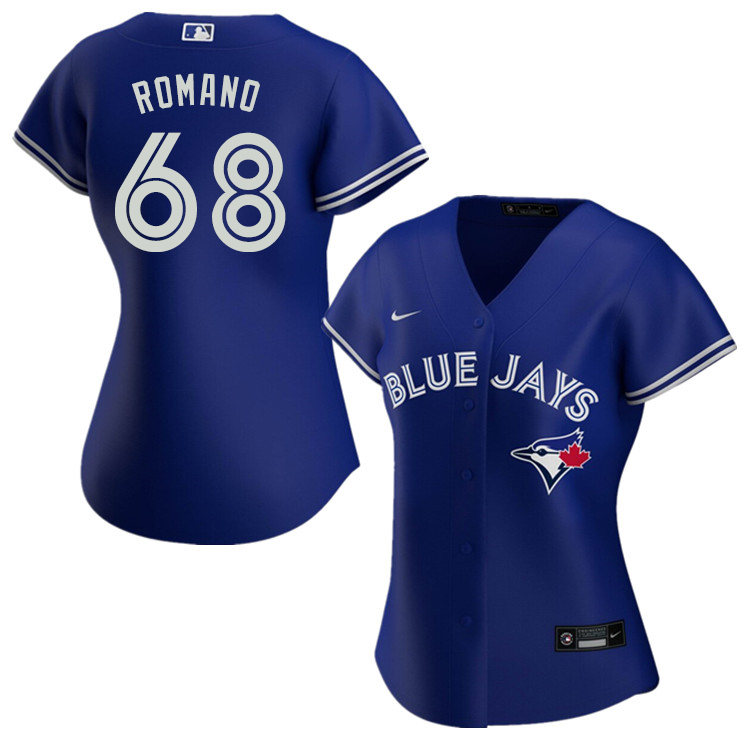 Nike Women #68 Jordan Romano Toronto Blue Jays Baseball Jerseys Sale-Blue - Click Image to Close